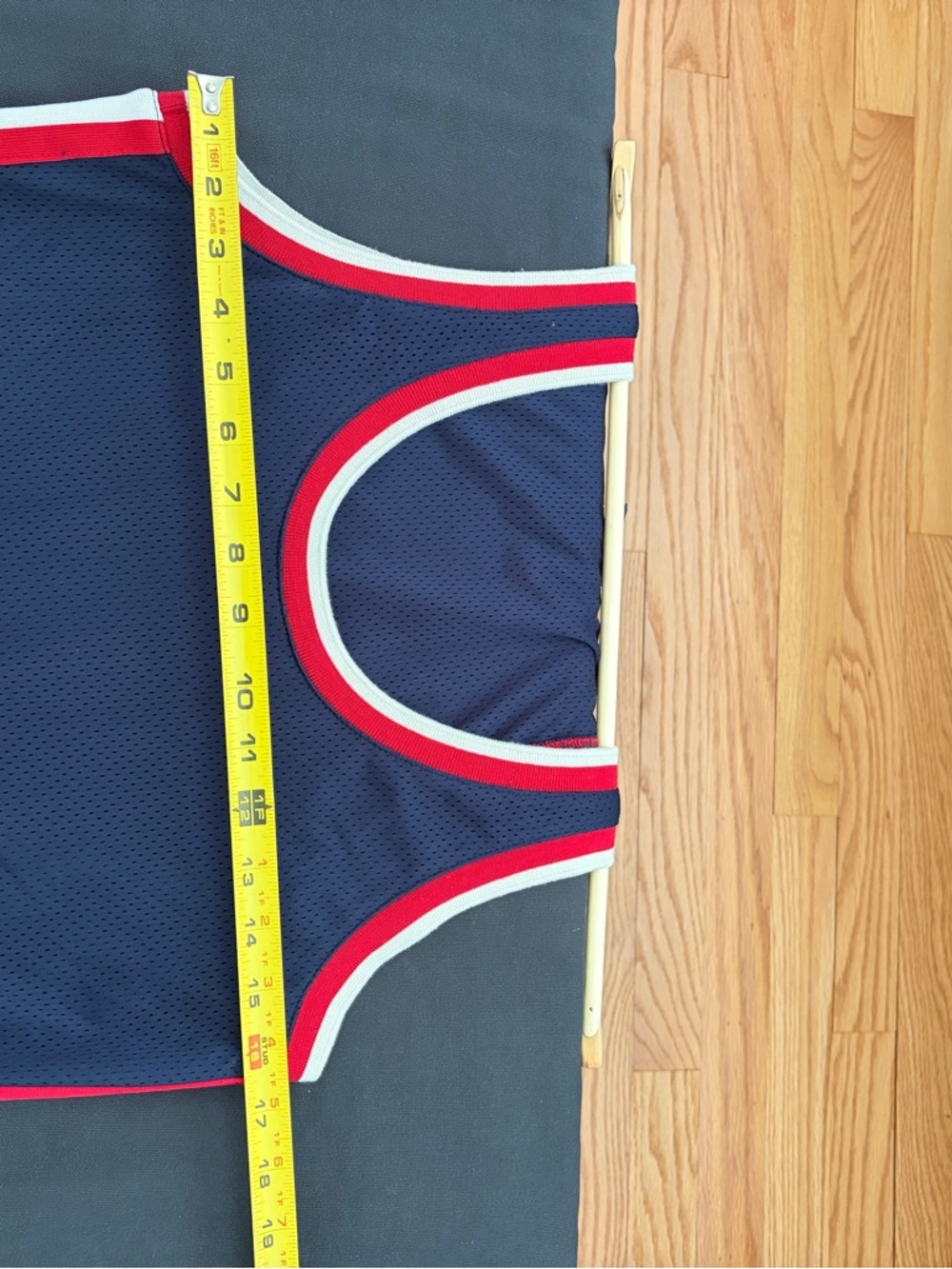 The Upside Navy Maxi Dress with Red and White Trim - Picture 5 of 9